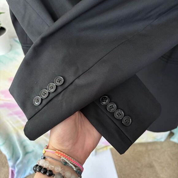 Emporio Armani size 50R Men's Black Suit Blazer Jacket quiet luxury 100% wool - Picture 6 of 10